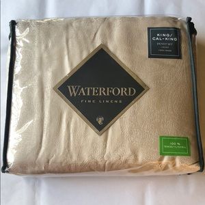 WATERFORD NEW FINE LINENS KING/CAL-KING DUVET SET